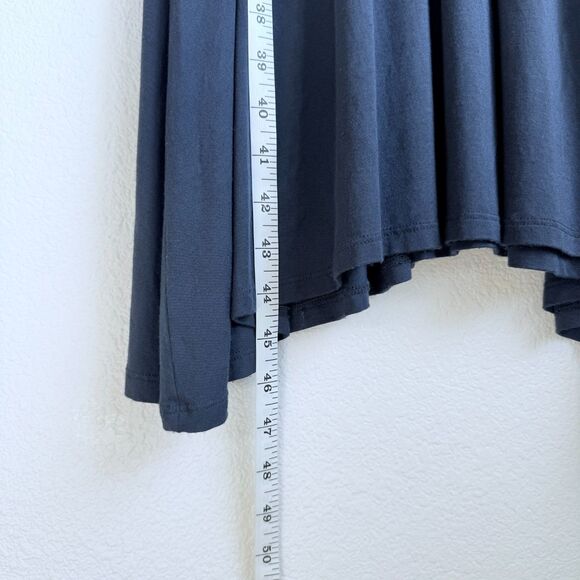 Amour Vert Vivian Flutter Short Sleeve Elastic Waist Modal Dress in Navy Size XS - Picture 8 of 10